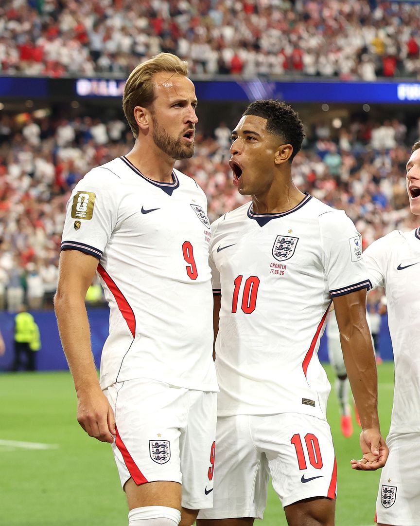 Jugadores de la selección de Inglaterra durante un partido del Mundial 2026